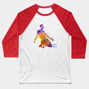 Soccer player in watercolor Baseball T-Shirt